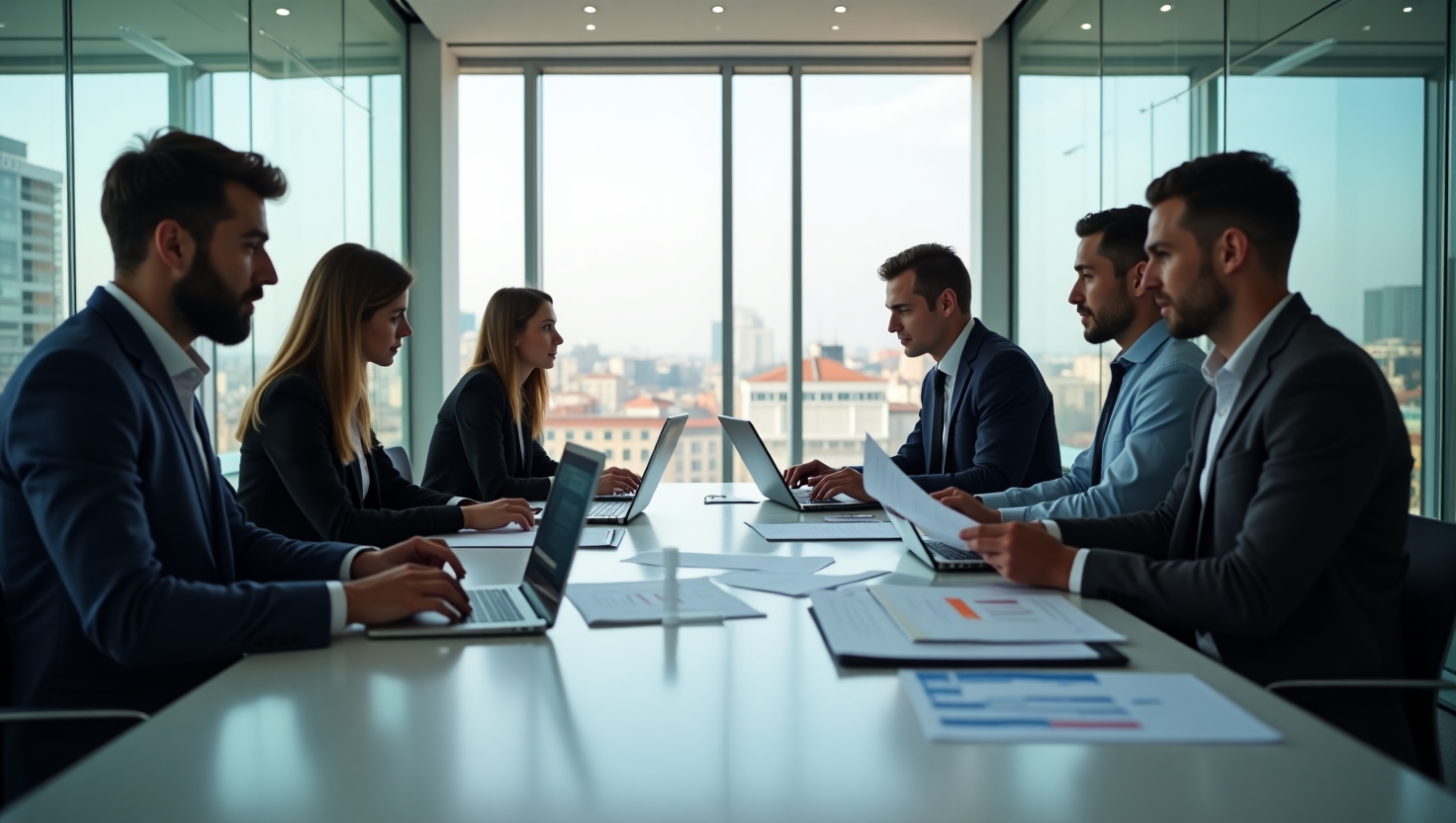 Asesor contable profesional trabajando